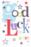 Every inch of this joyous card pulses with the supportive energy that Kings Cross locals appreciate. 'Good Luck' is rendered in a vivid, playful dance-letters of pastel blue, rich red, vibrant green, and lush purple intermingle against a crisp white card, the colours reminiscent of the creative murals and greenery around Lewis Cubitt Park. Scattered stars, from inky navy to delicate lilac and bold lime, scatter across the design, twinkling like city lights reflected in the Regent's Canal at dusk. The surface is smooth, sturdy, and pleasingly weighty-inviting you to run your fingers over the thoughtful design as you prepare to share a meaningful wish. The card feels ready-made for pressing into the hands of a friend launching a new job, a student enrolling at a Kings Cross university, or anyone about to open an exciting new chapter. Its uplifting palette and tactile elegance capture the essence of encouragement, sending the unmistakable message that luck, like Kings Cross itself, is always alive with opportunity and promise.